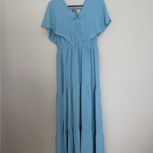 Boho Blue Maxi Dress
